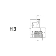 Светодиодные лампы MTF H3 Dynamic Vision 5500K (2 шт) DV03K5