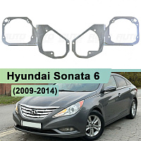 Переходная рамка Hyundai Sonata 6 (2009-2014) - Hella 3 / 3R (к-т 2шт) — фото 1
