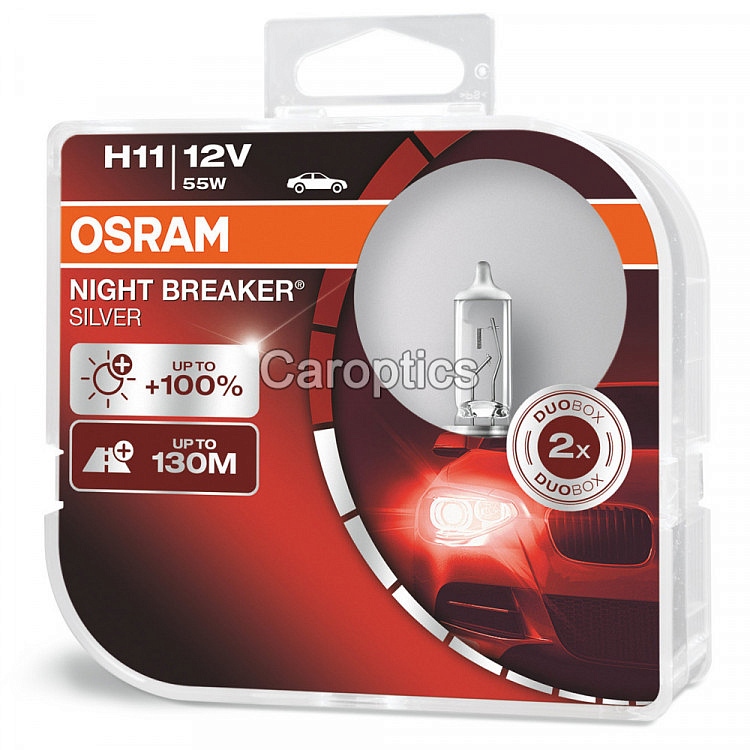 Галогенная лампа OSRAM H1 Night Breaker Laser +150% (DuoBox, 2 шт)