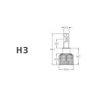Светодиодные лампы MTF H3 Dynamic Vision 5500K (2 шт) DV03K5 — фото 3