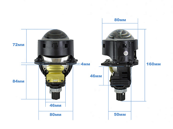Светодиодные линзы Rayzer Flex 3.0 6000K Bi-Led (комплект 2 шт) по выгодной цене
