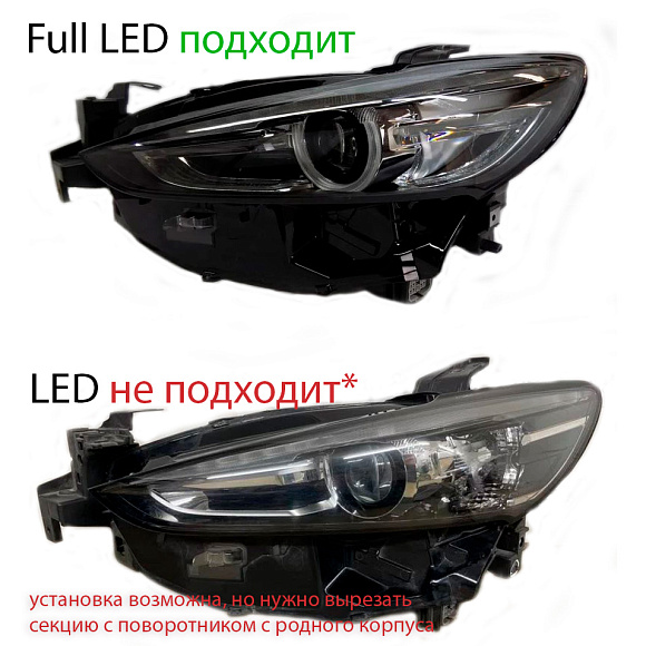 Корпус фары MAZDA 6 GL FULL LED (2018-н.в.) (левый) по выгодной цене
