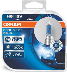 Галогенная лампа OSRAM H8 Cool Blue Intense 4200K (DuoBox 2шт) 64212CBI-HCB