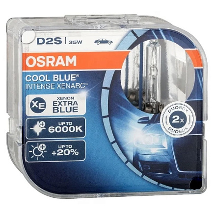 Ксеноновая лампа D2S OSRAM Cool Blue Intense 6000K (DuoBox, 2шт) 66240CBI-HCB по выгодной цене