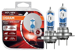 Галогенная лампа OSRAM H7 Night Breaker Laser +130% (DuoBox, 2шт) 64210NBL-HCB