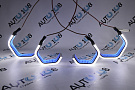 LED Ангельские глазки (кольца) BMW X5 E70 G-Style 2-х цветные (2006-2013) (комплект) по выгодной цене