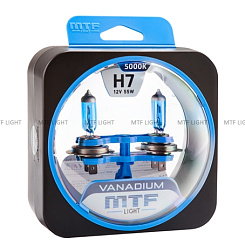 Галогенные лампы MTF H7 VANADIUM 5000K (2 шт)