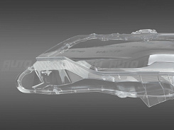 Стекло фары TOYOTA CAMRY V55 (2014-2017) рестайлинг (левое)