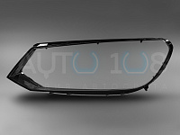 Стекло фары VOLKSWAGEN TOUAREG 2 NF (2010-2014) дорестайлинг (левое) — фото 2