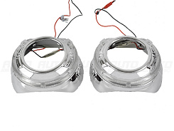 Маска для линз 3.0 дюйма - №103 с А/Г LED 2 шт.