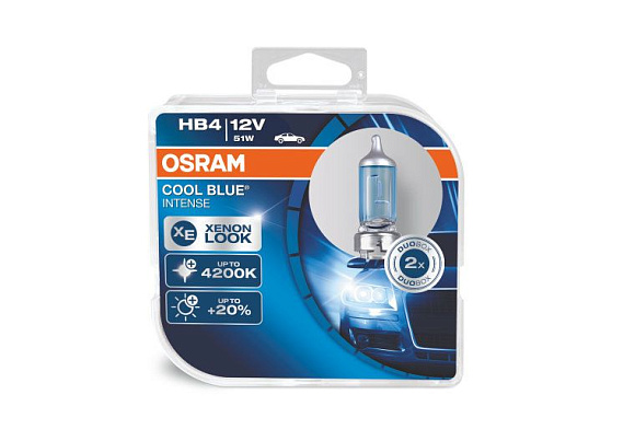 Галогенная лампа OSRAM HB4 Cool Blue Intense 4200K (DuoBox 2шт) 9006CBI-HCB по выгодной цене