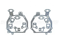 Переходная рамка SsangYong Rexton (2008-2012) - Hella 3 / 3R (к-т, 2шт) по выгодной цене