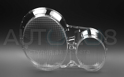 Стекло фары MERCEDES E-class W210 (1999-2002) рестайлинг галоген (правое)