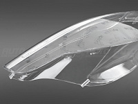 Стекло фары BMW 5 E60 / E61 (2003-2010) с LED ресничкой (правое) — фото 3