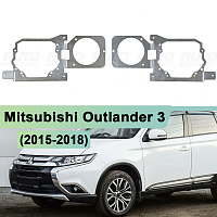 Переходная рамка Mitsubishi Outlander 3 (2015-2018) Ближний/Дальний - Hella 3 / 3R (комплект, 2шт) — фото 1