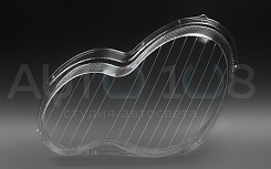 Стекло фары MERCEDES C-class W203 (2004-2008) рестайлинг ксенон (левое)