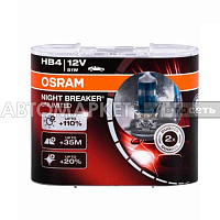 Галогенная лампа OSRAM HB4 Night Breaker Unlimited +110% (DuoBox 2шт) 9006NBU-HCB — фото 1