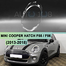 Стекло фары MINI COOPER HATCH F55 / F56 (2013-2018) дорестайлинг (левое)