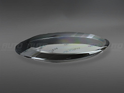 Стекло фары Porsche 911 (997) (2004-2012) черный кант (правое)