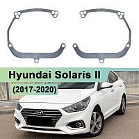 Переходная рамка Hyundai Solaris II (2017-2020) дорестайлинг - Hella 3 / 3R (к-т 2) 099 — фото 1