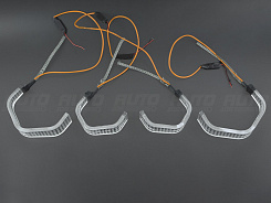 LED Ангельские глазки (кольца) BMW X5 E70 G-Style LEMON (2006-2013) (комплект)