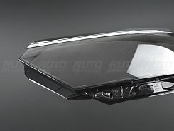 Стекло фары VOLKSWAGEN PASSAT B8 (2014-2020) LED рефлектор c РЕСНИЧКОЙ (левое)