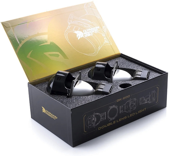 Светодиодные линзы AOZOOM K3 DRAGON KNIGHT V.2 3.0" 5500K (крепление Hella 3) (2шт) по выгодной цене