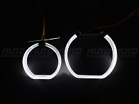 LED Ангельские глазки (кольца) BMW X5 E70 F-Style (2006-2010) дорестайлинг (комплект) — фото 6