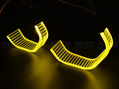 LED Ангельские глазки (кольца) BMW X5 E70 G-Style LEMON (2006-2013) (комплект)