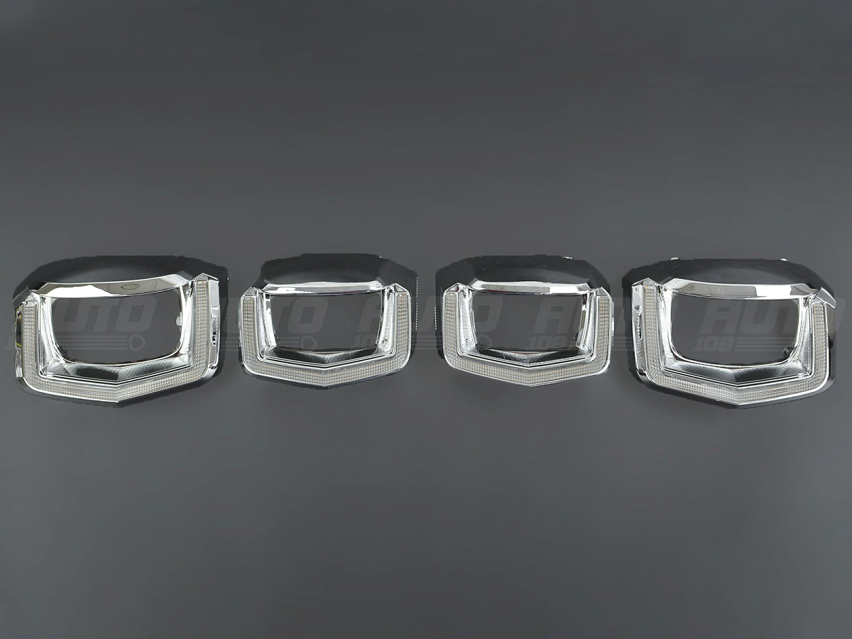 Маска для линз VOLKSWAGEN TIGUAN 2 (2016-2021) LED ДХО+Поворот