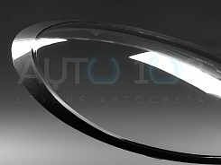 Стекло фары PORSCHE 911 (991) (2011-2019) черный кант (левое)