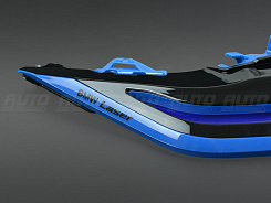 Верхняя маска (ресница) BMW 5 G30 (2020-2023) Laser LED Shadow Line LOGO (правая)