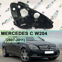 Корпус фары MERCEDES C klasse W204 (2007-2011) дорестайлинг (правый) — фото 1