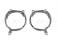 Переходная рамка BMW 5 F10 (2010-2016) секция с фальш линзой - Hella 3 / 3R (к-т 2шт) — фото 2