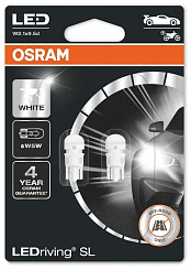 Светодиодная лампа OSRAM LEDriving SL W5W 6000K (комплект, 2 шт.) 2825DWP02B