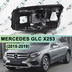 Корпус фары MERCEDES GLC klasse X253 (2015-2019) дорестайлинг LED 1 линза (левый)