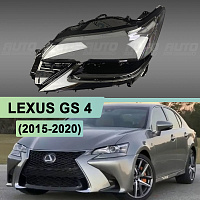 Стекло фары LEXUS GS 4 (2015-2020) рестайлинг (левое) — фото 1