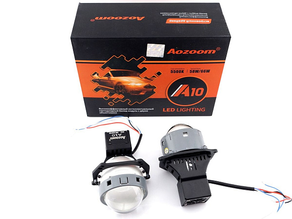 Светодиодные линзы Aozoom A10 Unicorn 3.0 5500K (крепление Hella 3) (к-т 2шт) по выгодной цене