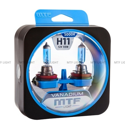 Галогенные лампы MTF H11 VANADIUM 5000K (2 шт) по выгодной цене