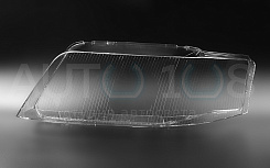 Стекло фары AUDI A6 C5 (1998-2001) дорестайлинг и ALLROAD (2000-2006) (левое)