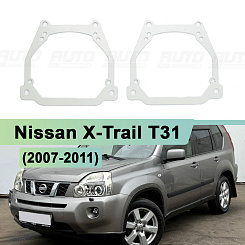 Переходная рамка Nissan X-Trail T31 дорестайлинг (2007-2011) - Модуль Hella 3/3R (комплект, 2шт) 223
