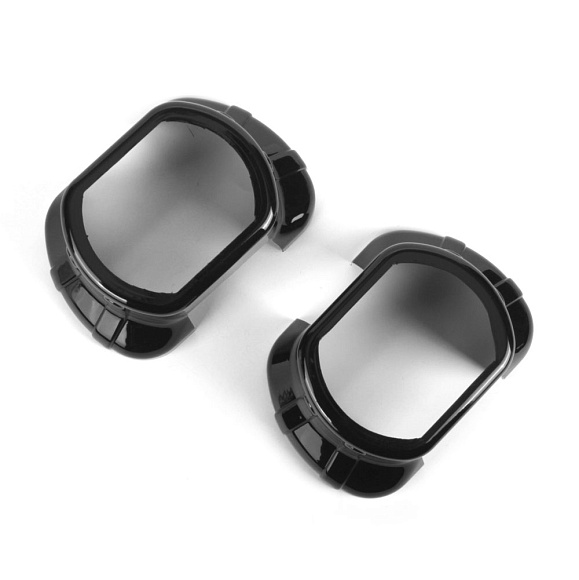 Маска для линз 3.0 дюйма (прямоугольная) черная - №44 (2 шт) по выгодной цене