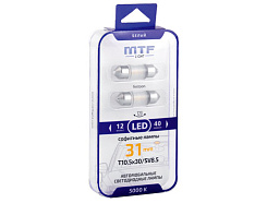 Светодиодная лампа MTF Light софитная 31мм C10W 5000K (2 шт)