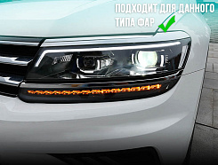 Стекло фары VOLKSWAGEN TIGUAN 2 (2016-2021) дорестайлинг Full LED (правое)