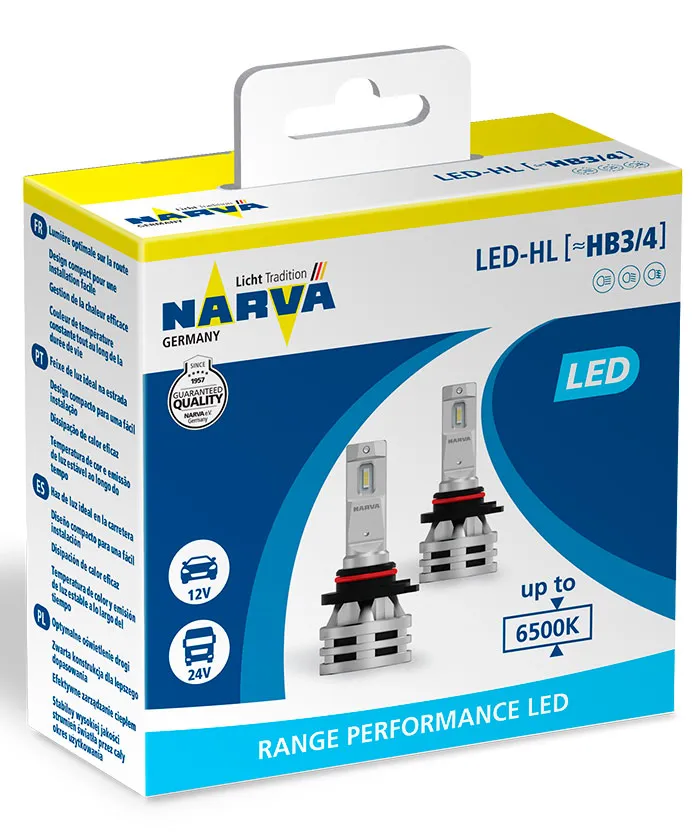 Светодиодная лампа NARVA HB3 / HB4 Range Power LED 6500K (комплект, 2 шт.) 18038 по выгодной цене