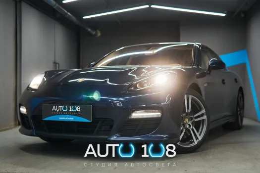 Porsche Panamera I (2009-2013) до рестайлинга — замена стекла левой (водительской) фары