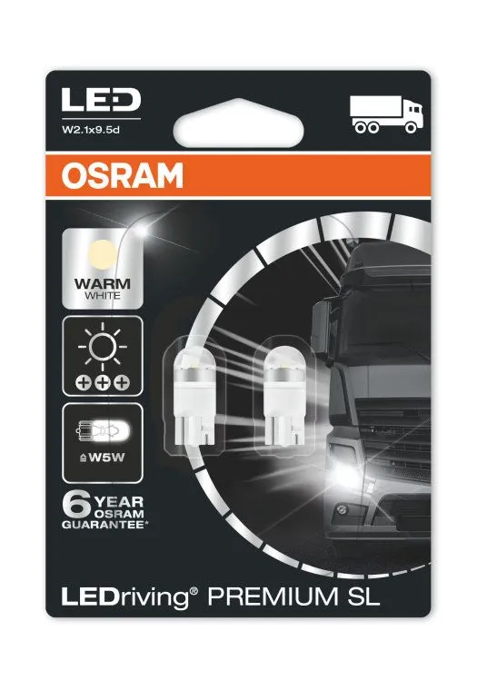 Светодиодная лампа OSRAM LEDriving W5W 4000K (комплект, 2 шт.) 2850WW02B по выгодной цене