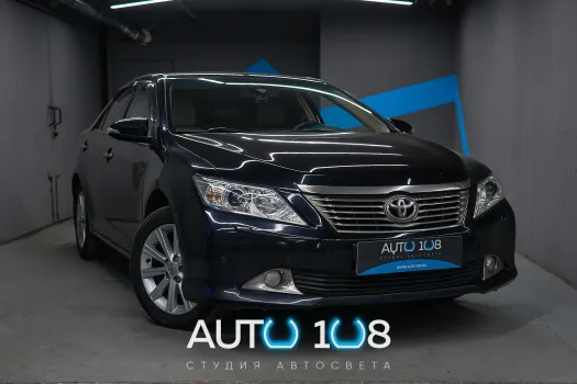 Toyota Camry VII (XV50) 2011-2014 до рестайлинга - установка светодиодных линз Aozoom Dragon Knight 